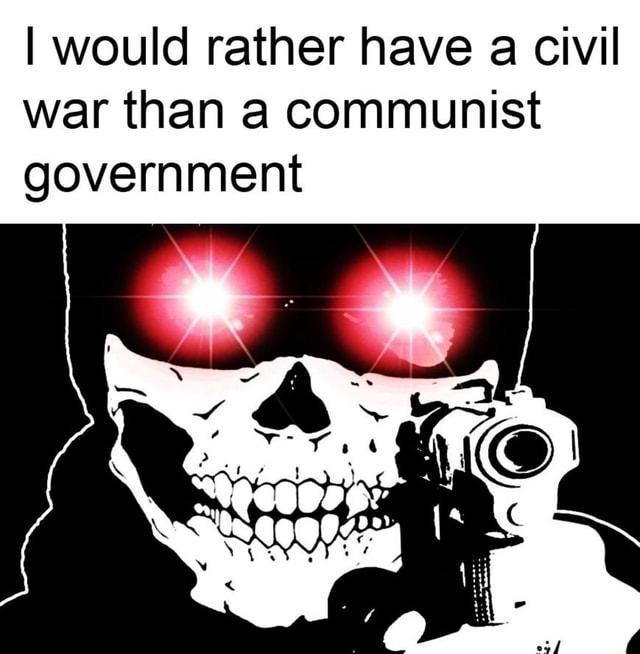 Only Good commie, is a dead commie - meme