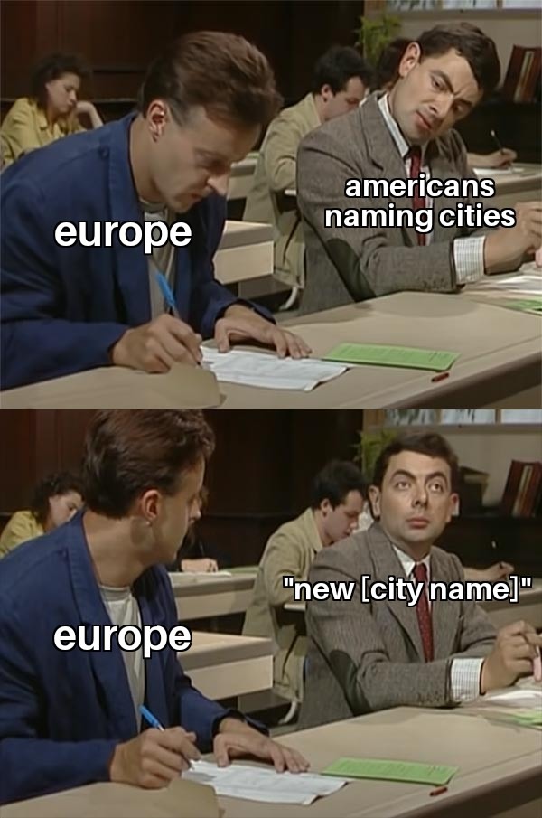 American city naming method - meme