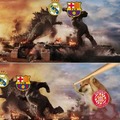 El Girona dando pal pelo al Barsa y Madrid