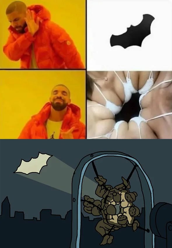 Bat signal reinvented - meme