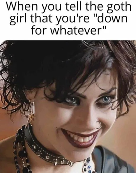 Goth girl meme