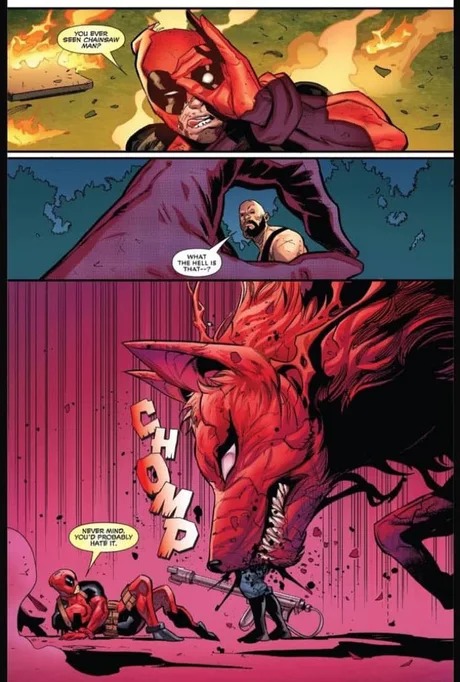 Deadpool's dog - meme