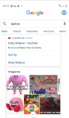 Kirby ladron - meme