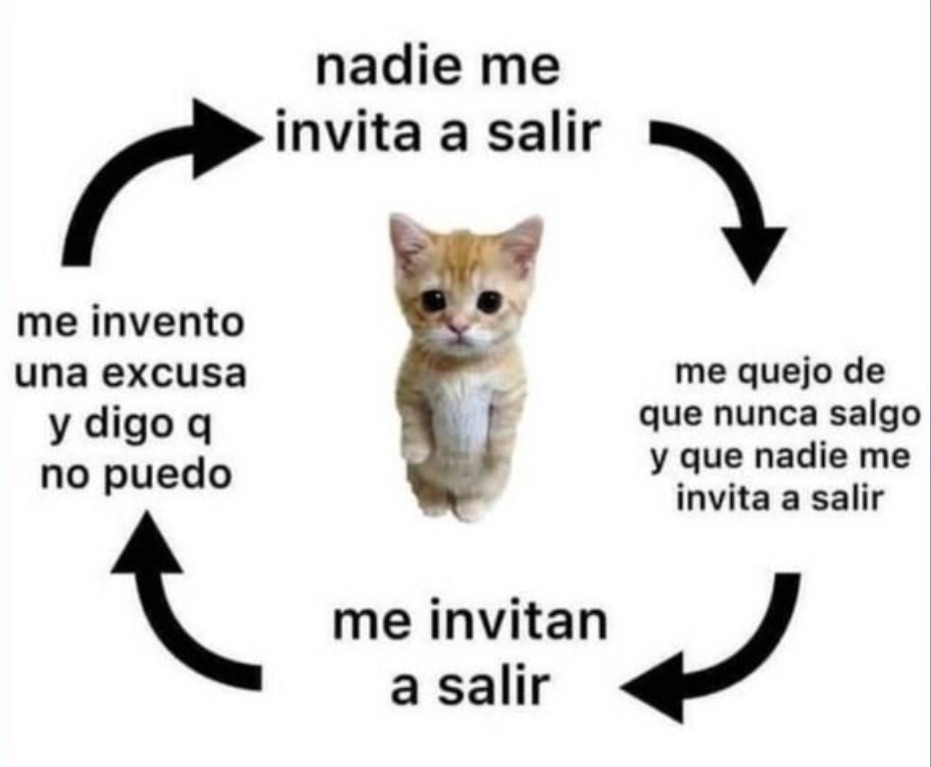 Nadie me invita, me quejo, me invitan, me quejo igual - meme