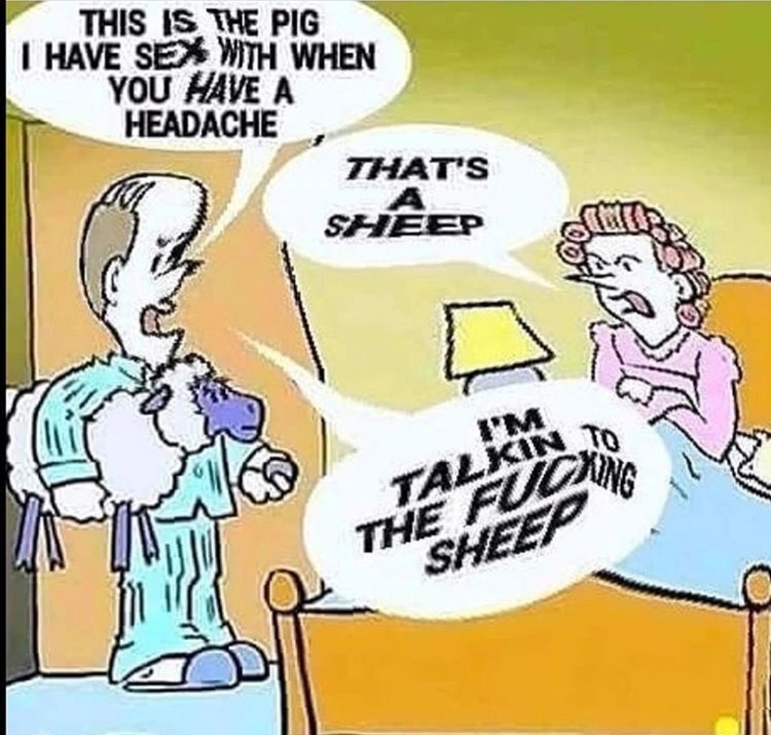 Sheep shagger - meme