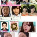 When asian girls remove their makeup