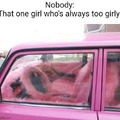 Cursed girly car