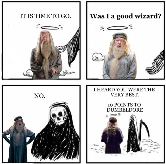 RIP Dumbledore - meme