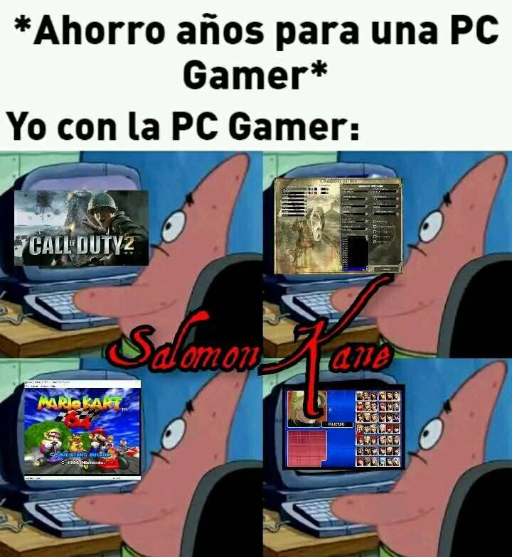 Pa jugar puro juego retro - meme