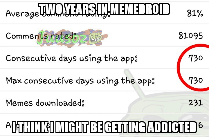 How long do you think I can keep my consecutive days? - meme