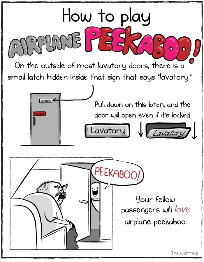 airplane peekaboo - meme