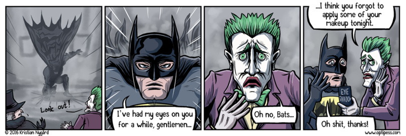 Joker cares for batman - meme