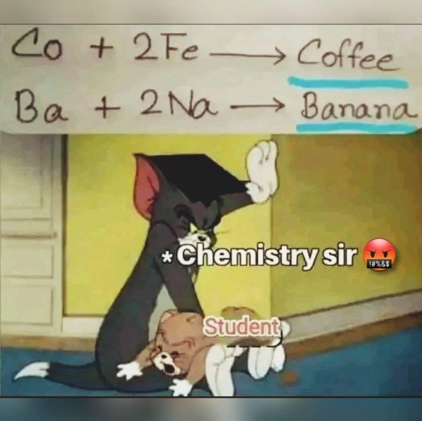 me in chemistry class - meme