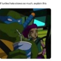 Turtles and straws