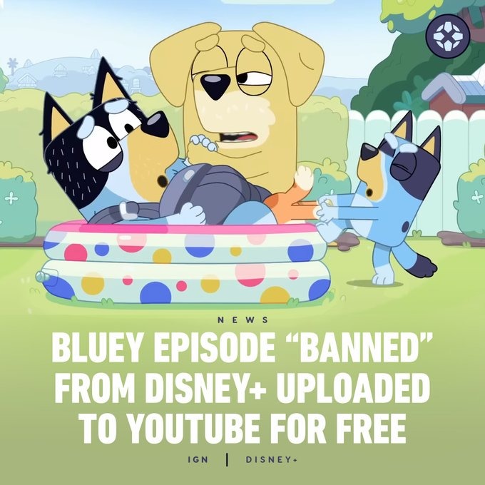 Bluey banned episode - meme