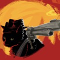 Cat with a gun meme