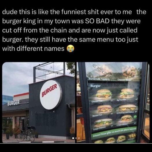 Hi welcome to burger what can i get for you? - meme
