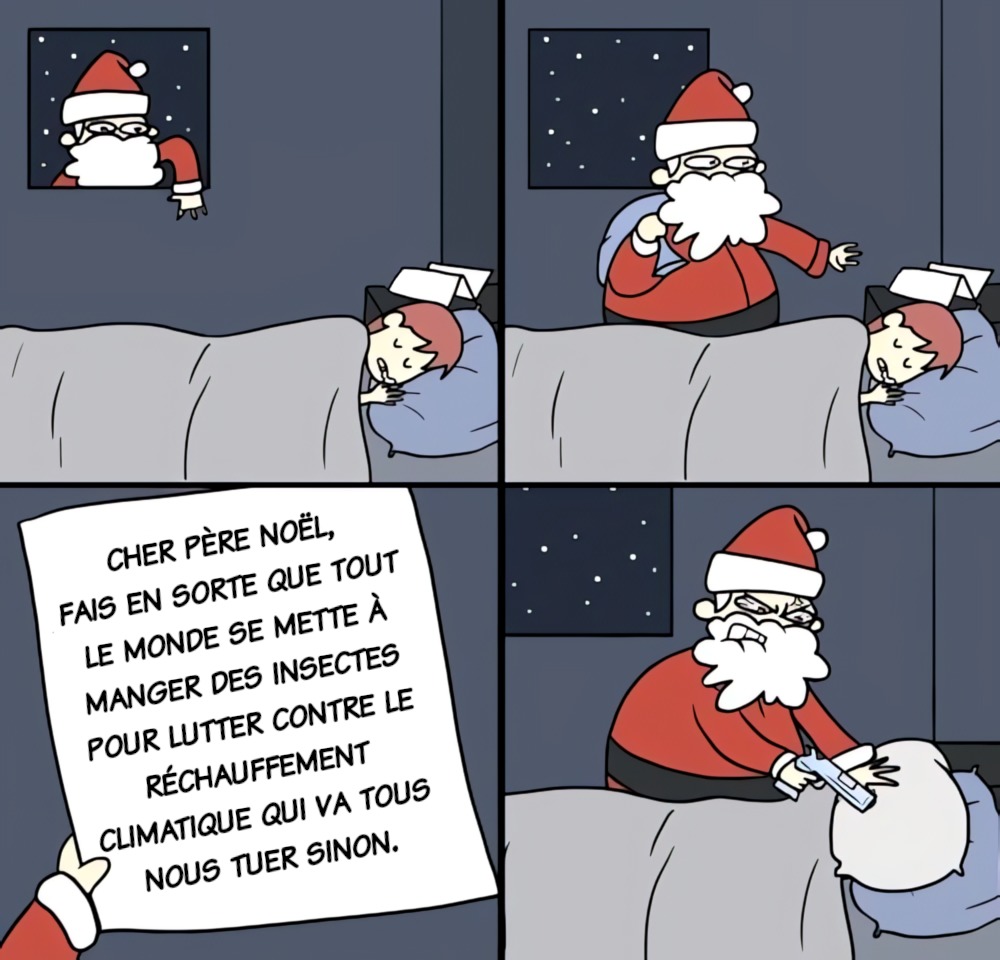 Papa Noël donne aux enfants ce qu'ils méritent - meme