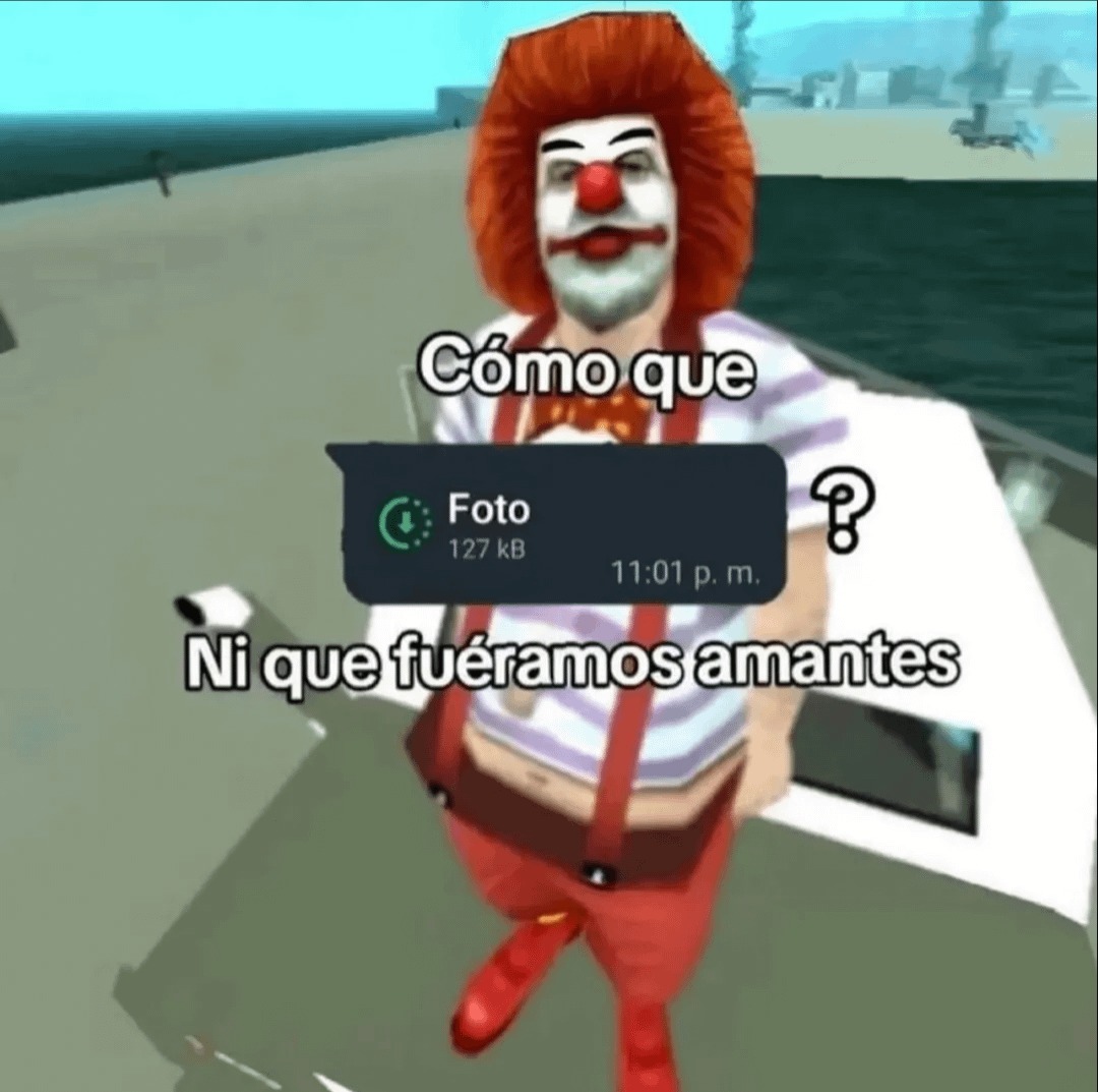 Como que foto de un solo visionado? - meme