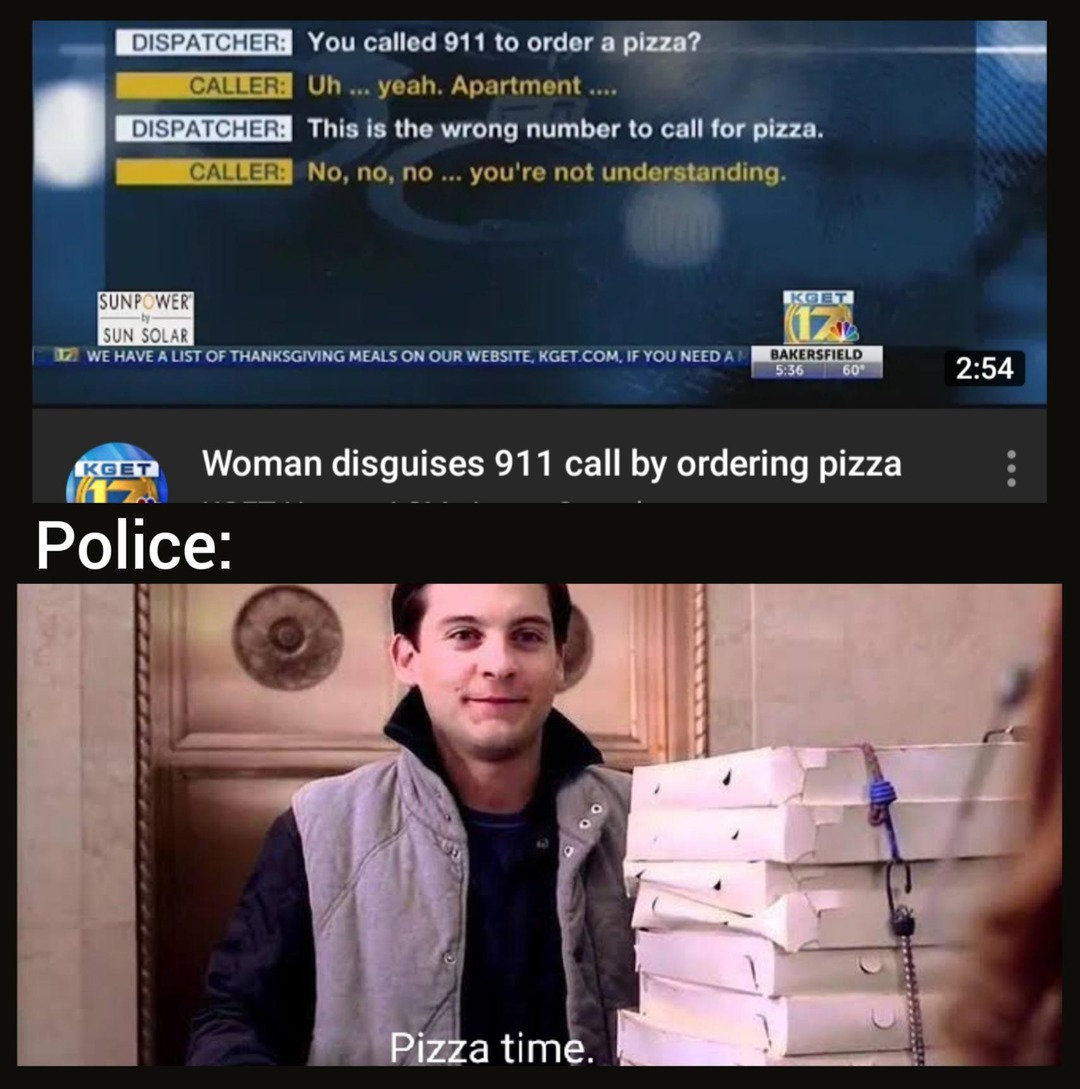 pizza time - meme