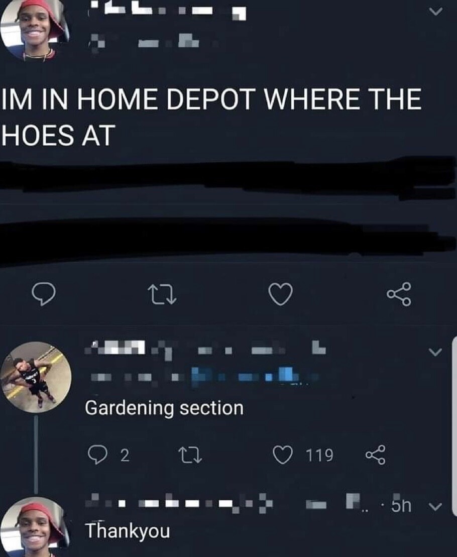 Gardening, gardening, gardening, death - meme