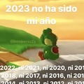 Meme para despedir el año 2023