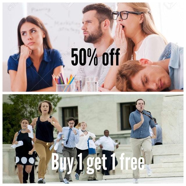 We are on sale! - meme