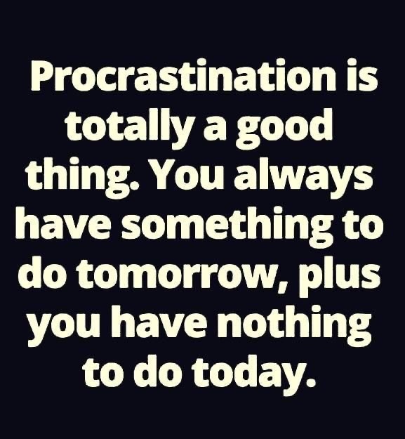 procrastination - meme