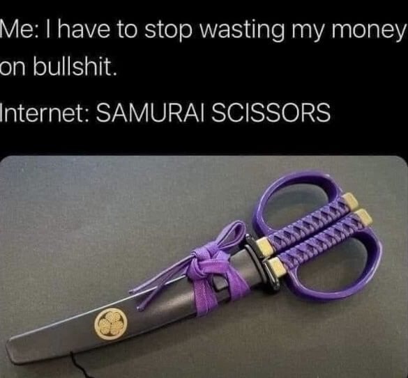 Samurai scissors - meme