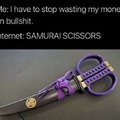 Samurai scissors