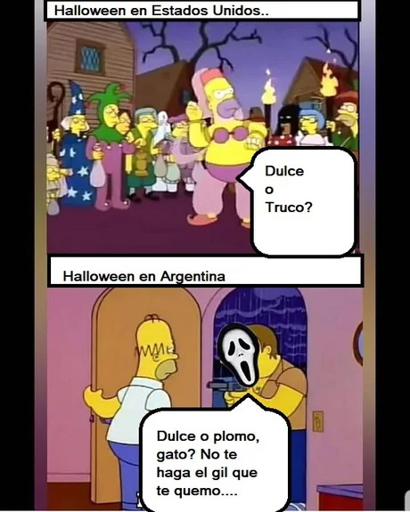 Meme de Halloween en argentina