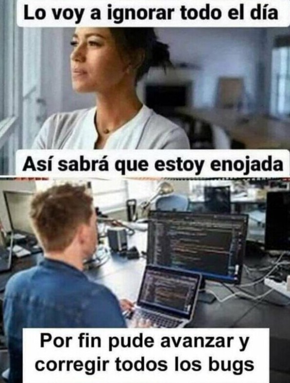 Meme programador con novia