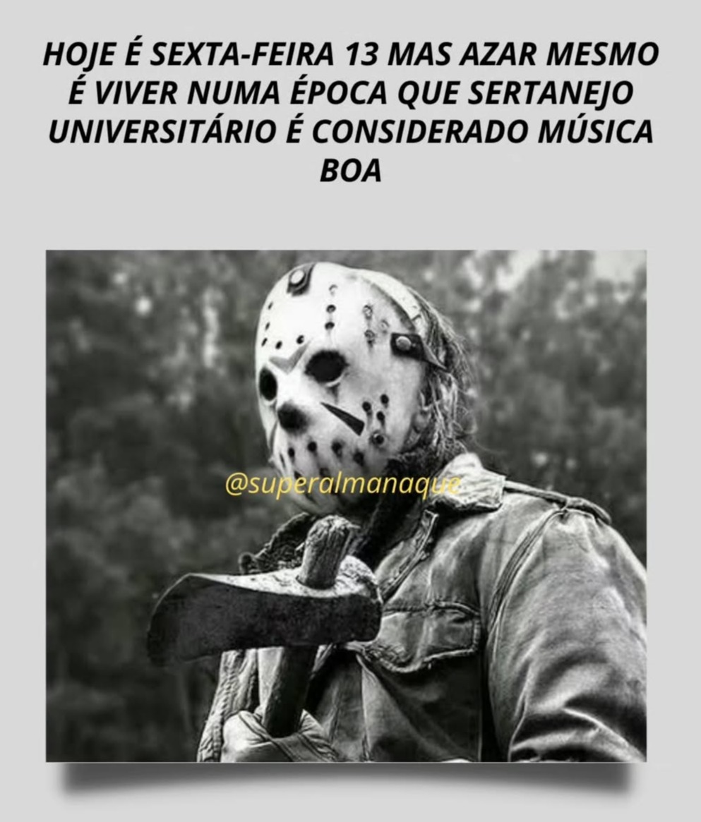 Sexta-feira 13 - meme