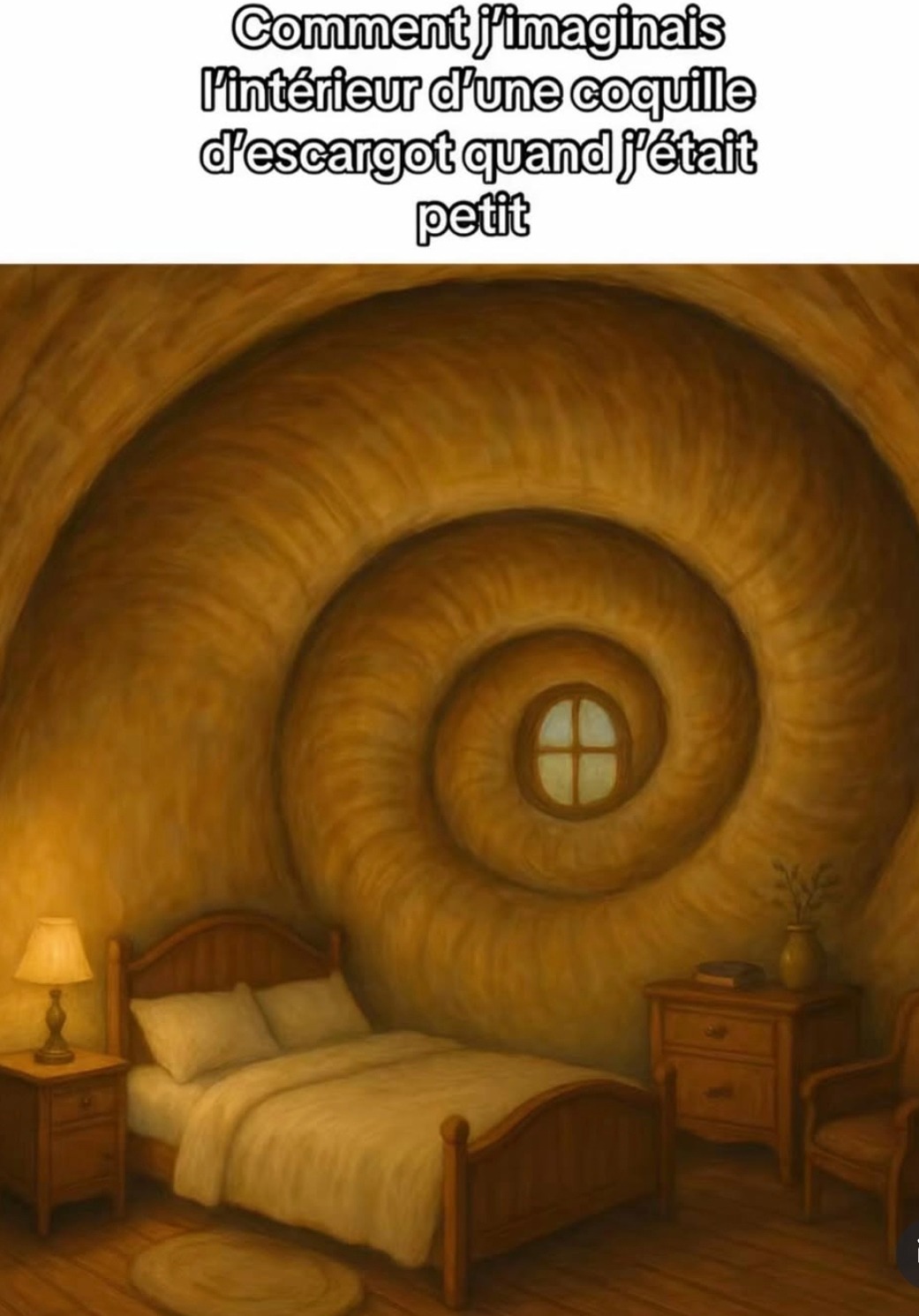 Quand t’imaginais l’intérieur d’un escargot étant petit - meme