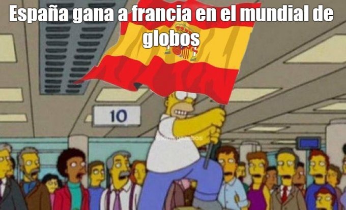 España gana a Francia en el Mundial de Globos - meme