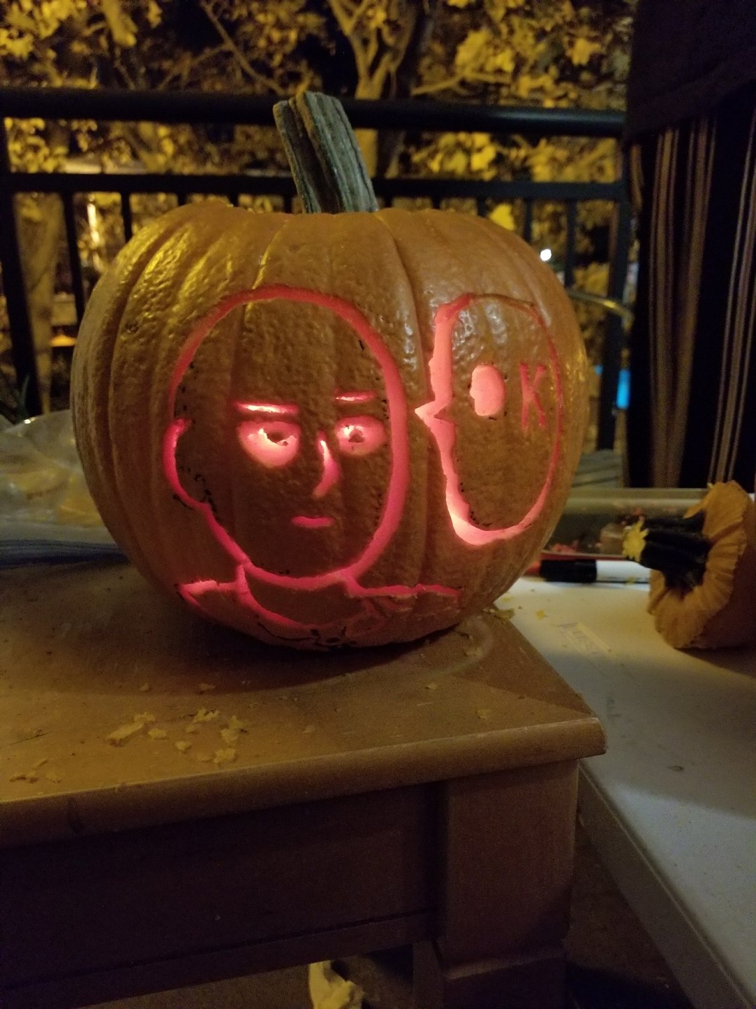 Not a meme. But I thought I should post my pumpkin I made! Happy almost Halloween