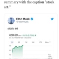 he also tweeted “whoa the stock is so high lol”