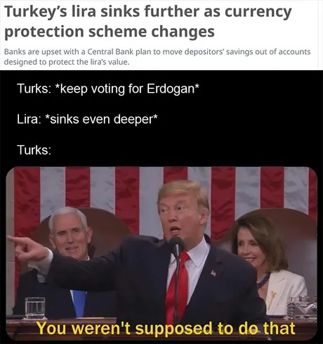 Turkey's lira sinks - meme