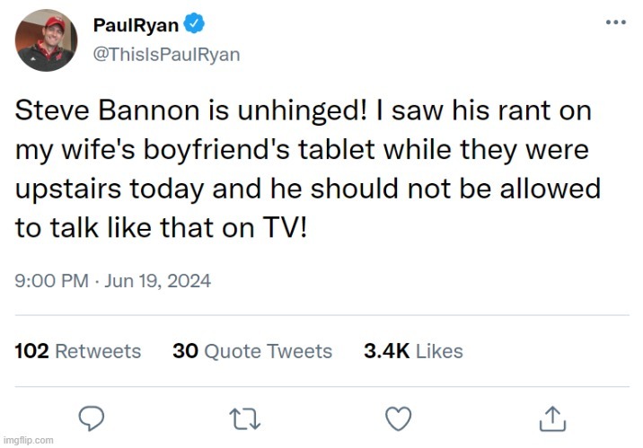 Paul Ryan Twitter Post - meme
