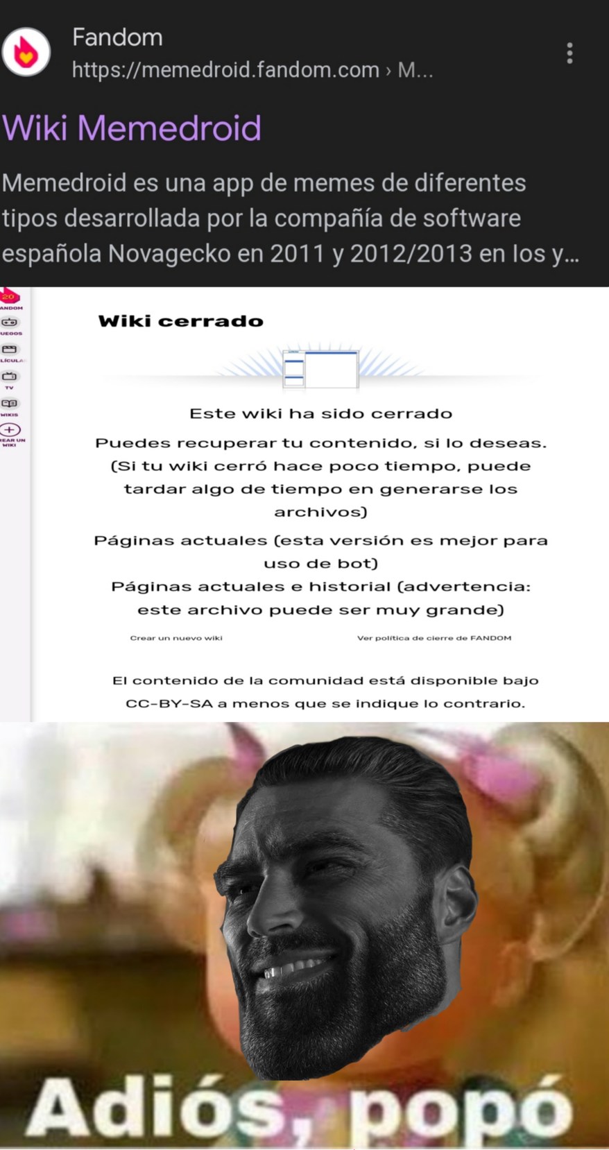 Ojalá no regrese esa kgada manchild - meme