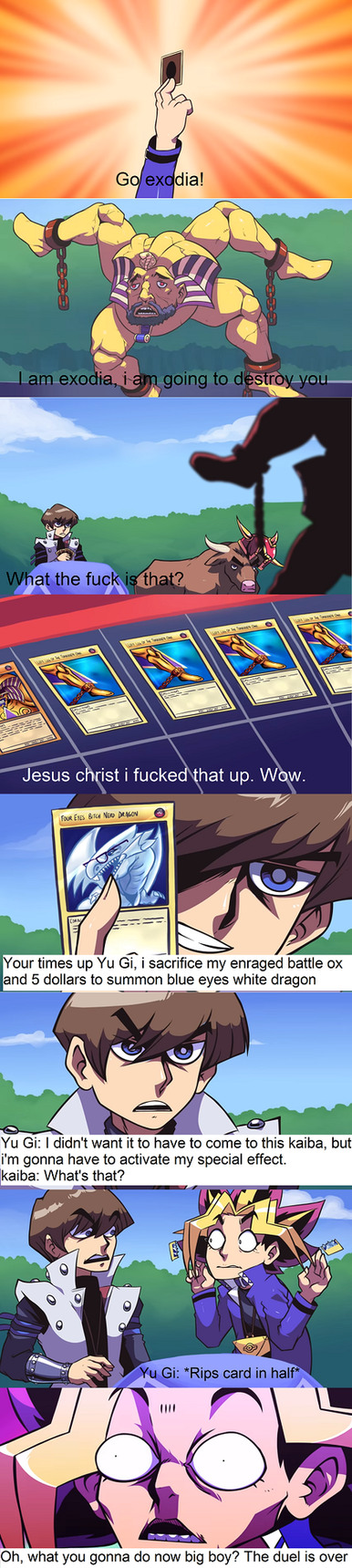 How to win card games 101 (Yu-Gi-No by SpeedoSausage) - meme