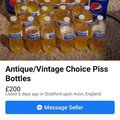 Choice piss bottles.