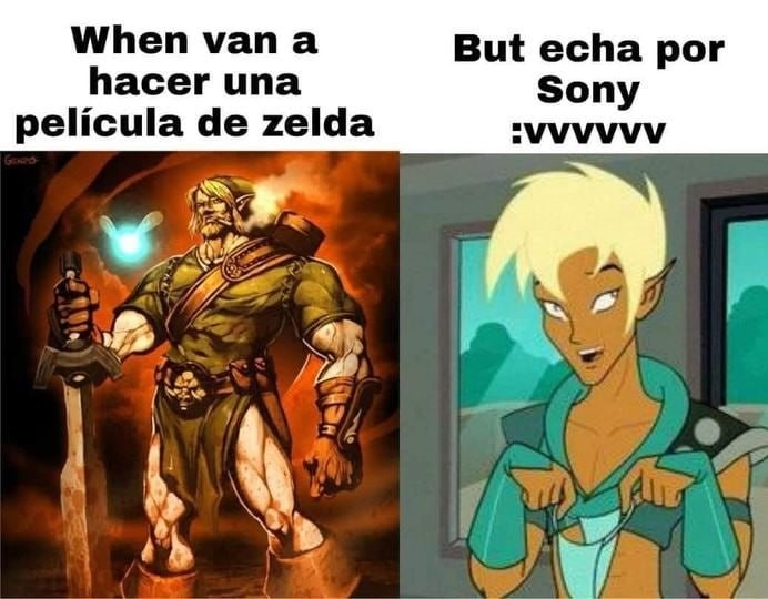 The Legend of Zelda por sony - meme