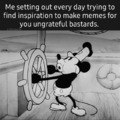 Micky Mouse boat meme