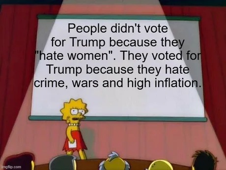 Why did people vote for Trump? - meme