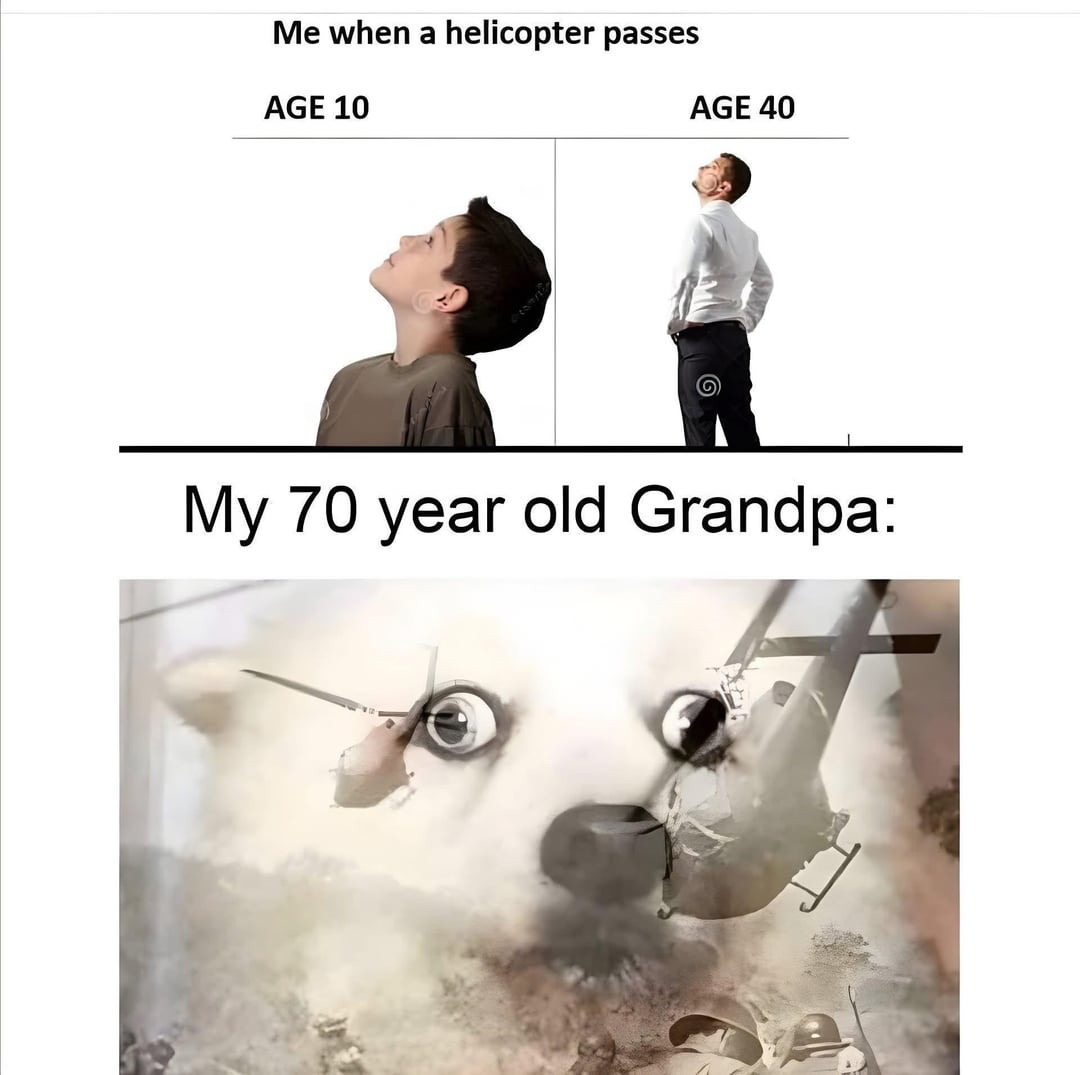 Grandpa never came back - meme