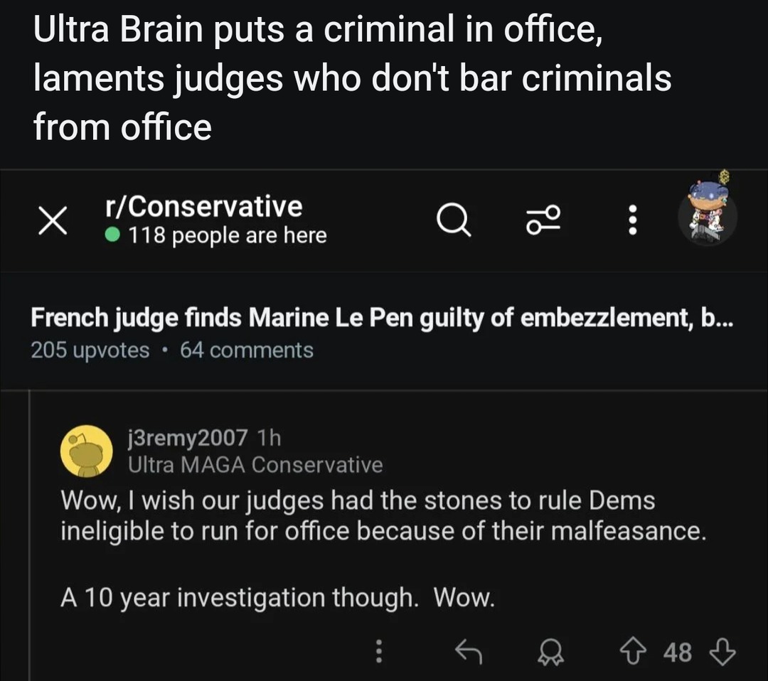 Conservatives when judges actually judge. Suddenly it’s unfair - meme