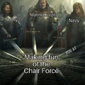 Is it wrong to still desire to join the chair force after talking shit to them?
