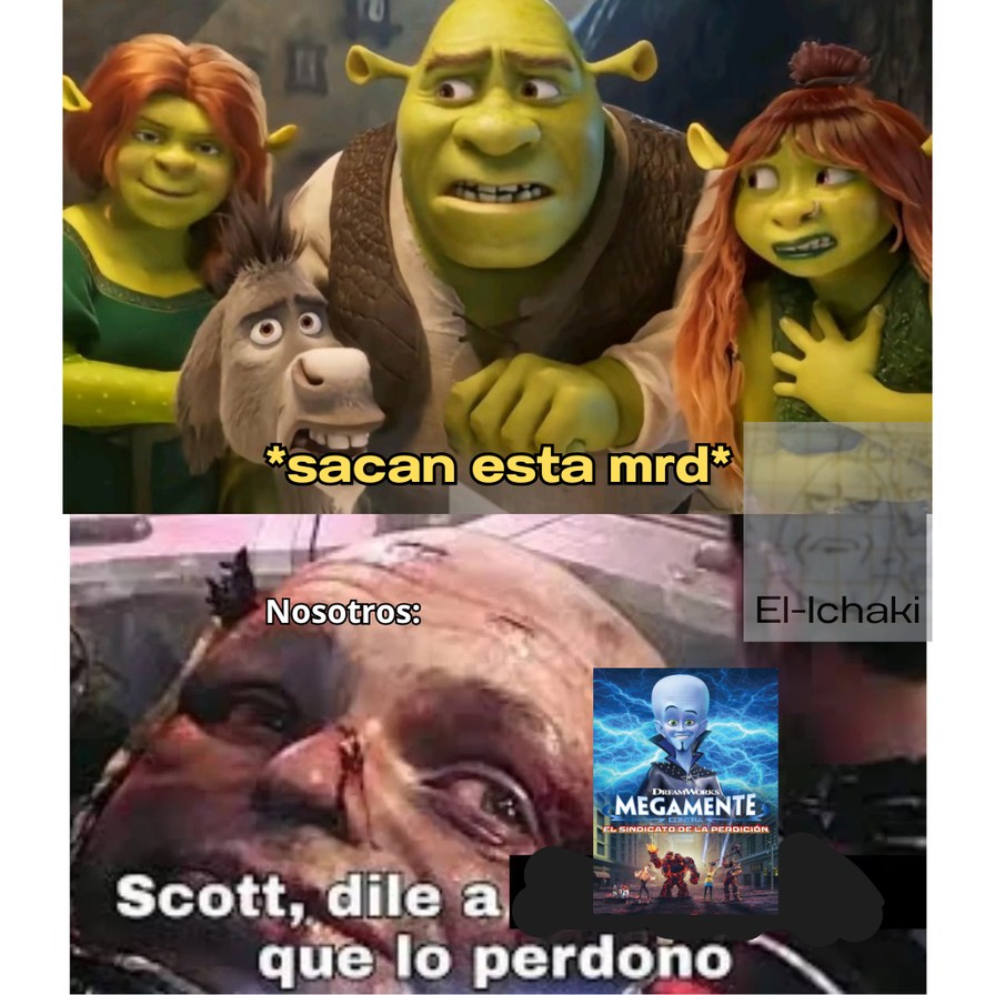 Al menos en Mierdamente los personajes no parecían IA - meme