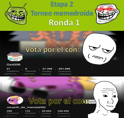 Torneo memedroid, etapa 2